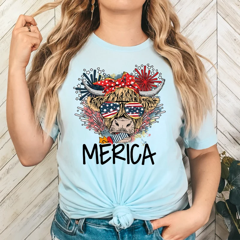 Superior Merica Cow Unisex Tee Clean