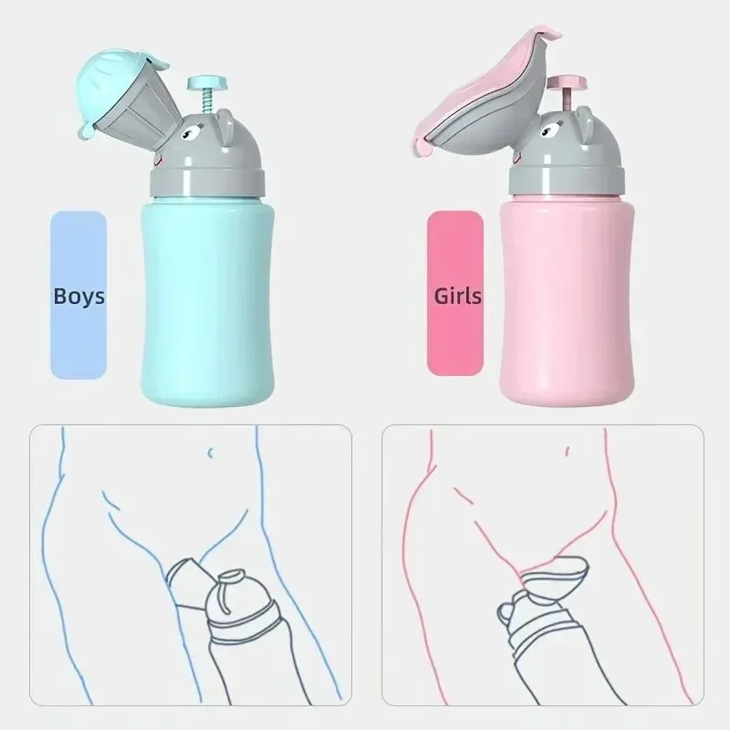 Genuine 500ML Portable Baby Hygienic Toilet Urinal – Leak-Proof Outdoor Potty for Boys and Girls Official