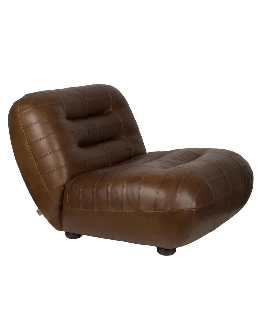 Verified Lounge Chair Wyatt Wax Leather Chocolate Reliable