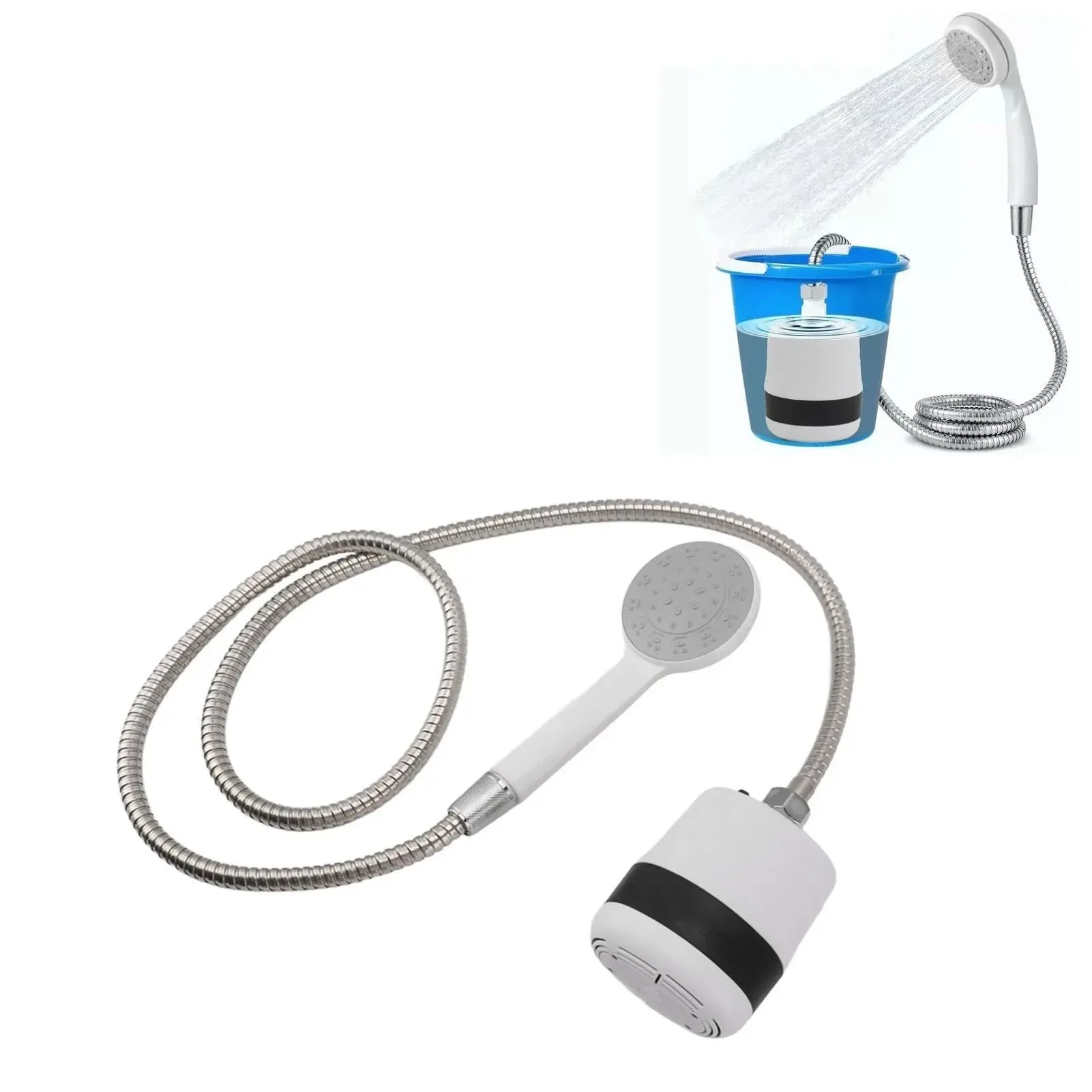 Original Portable Shower Camping Outdoor Shower Handheld Electric Shower Battery Powered Compact Handheld Rechargeable Camping Showerhead SPECIFICATIONS Smooth