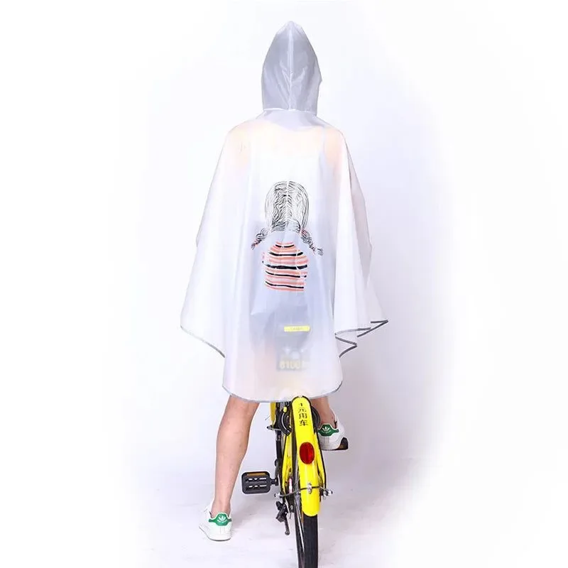 Practical High-Quality Hooded Cycling Rain Poncho for Men and Women – Windproof and Waterproof Luxury