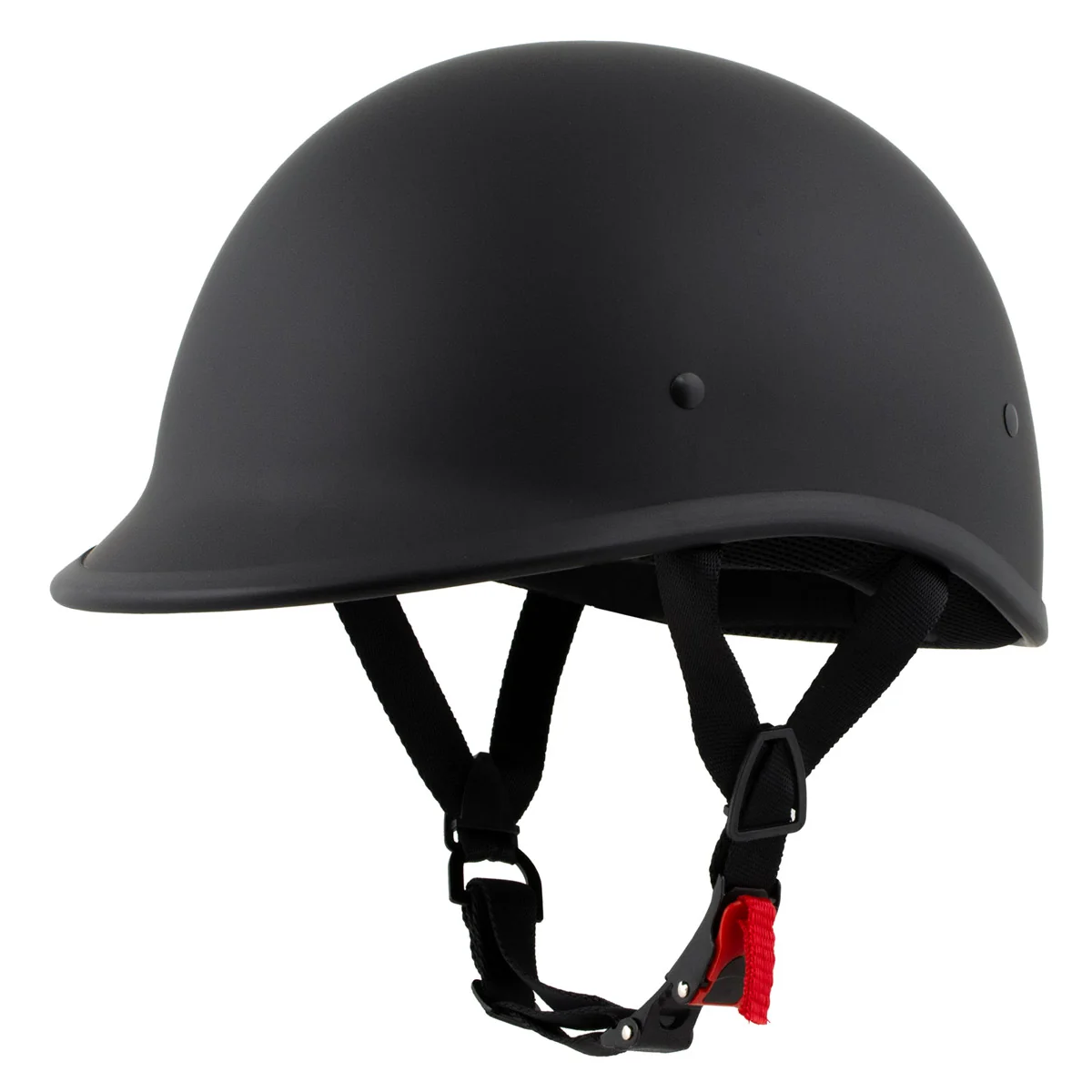 Durable Milwaukee Helmets Polo Style Matte Black Motorcycle Half Face Helmet DOT MPH9750DOT Premium Material