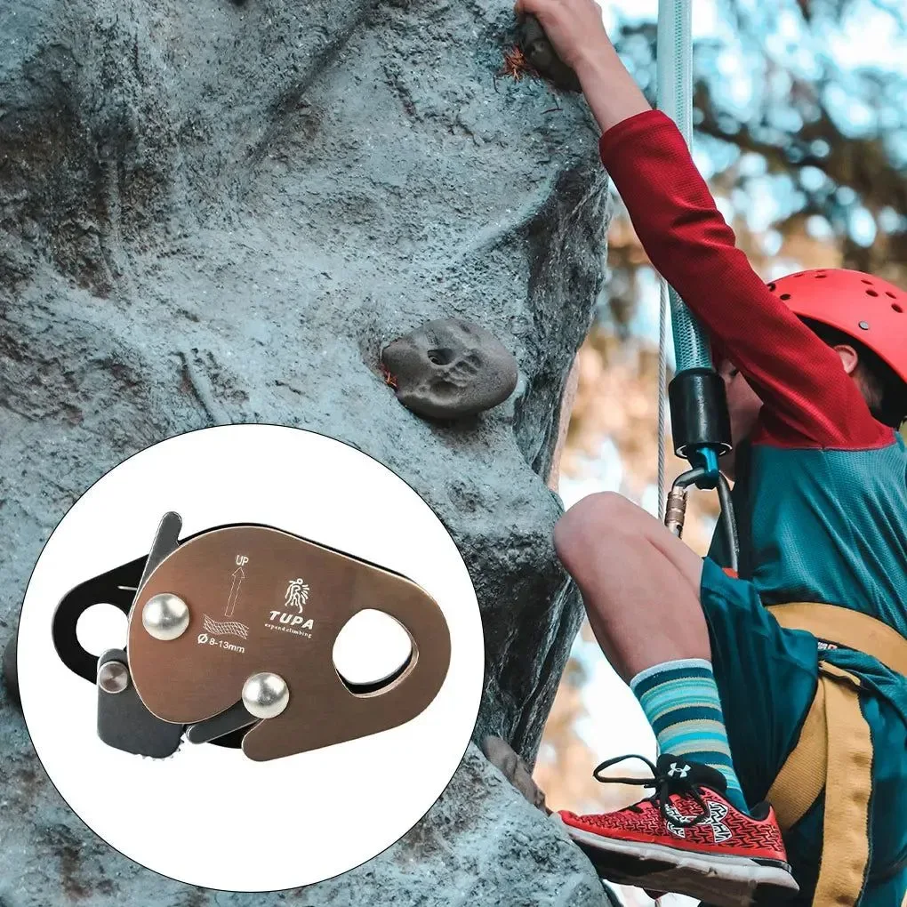 Official Climbing Rope Grab Device – Anti-Falling Lock Equipment for Rappelling and Belay Recyclable