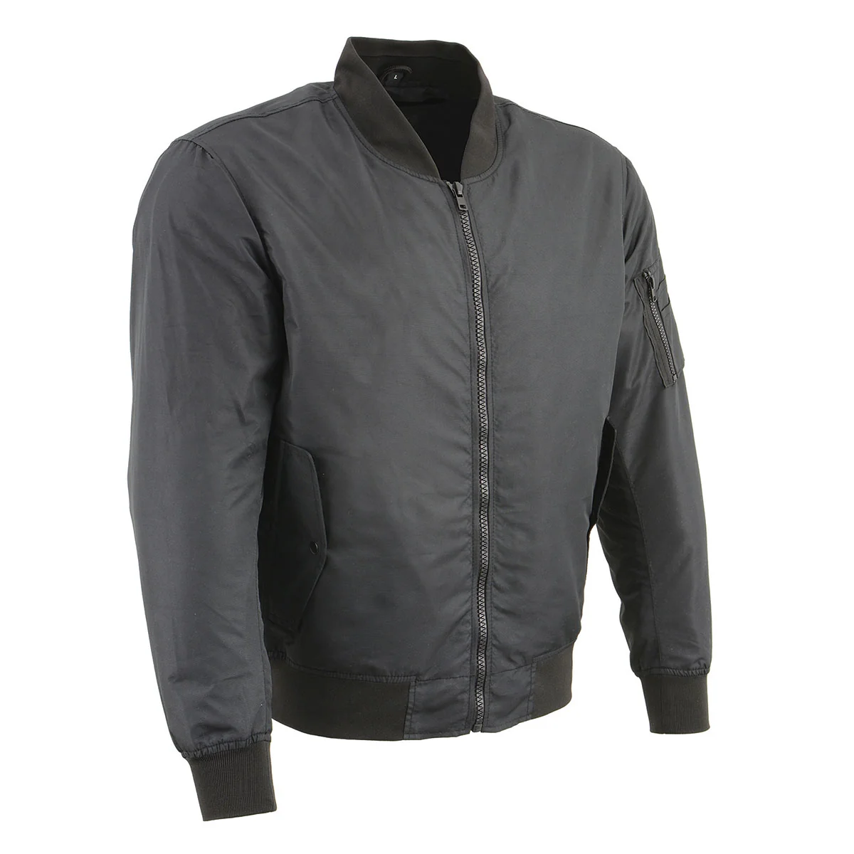 Fashionable Milwaukee Leather MPM1731 Men’s Black Textile Aviator Bomber Jacket with Armor Protection Casual
