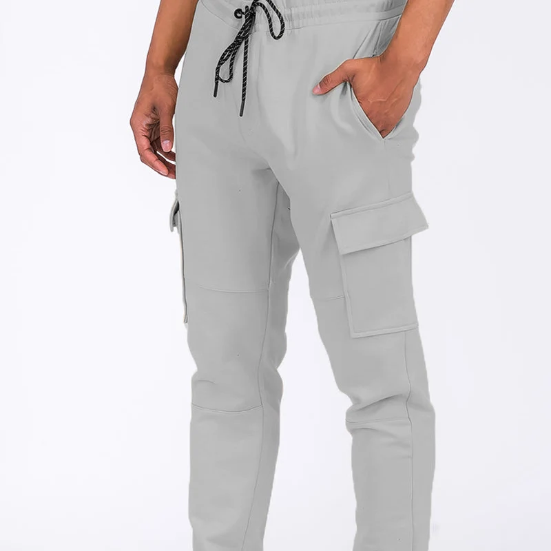 Comfortable Light Grey Cargo Jogger Pants – Your Everyday Style Unique