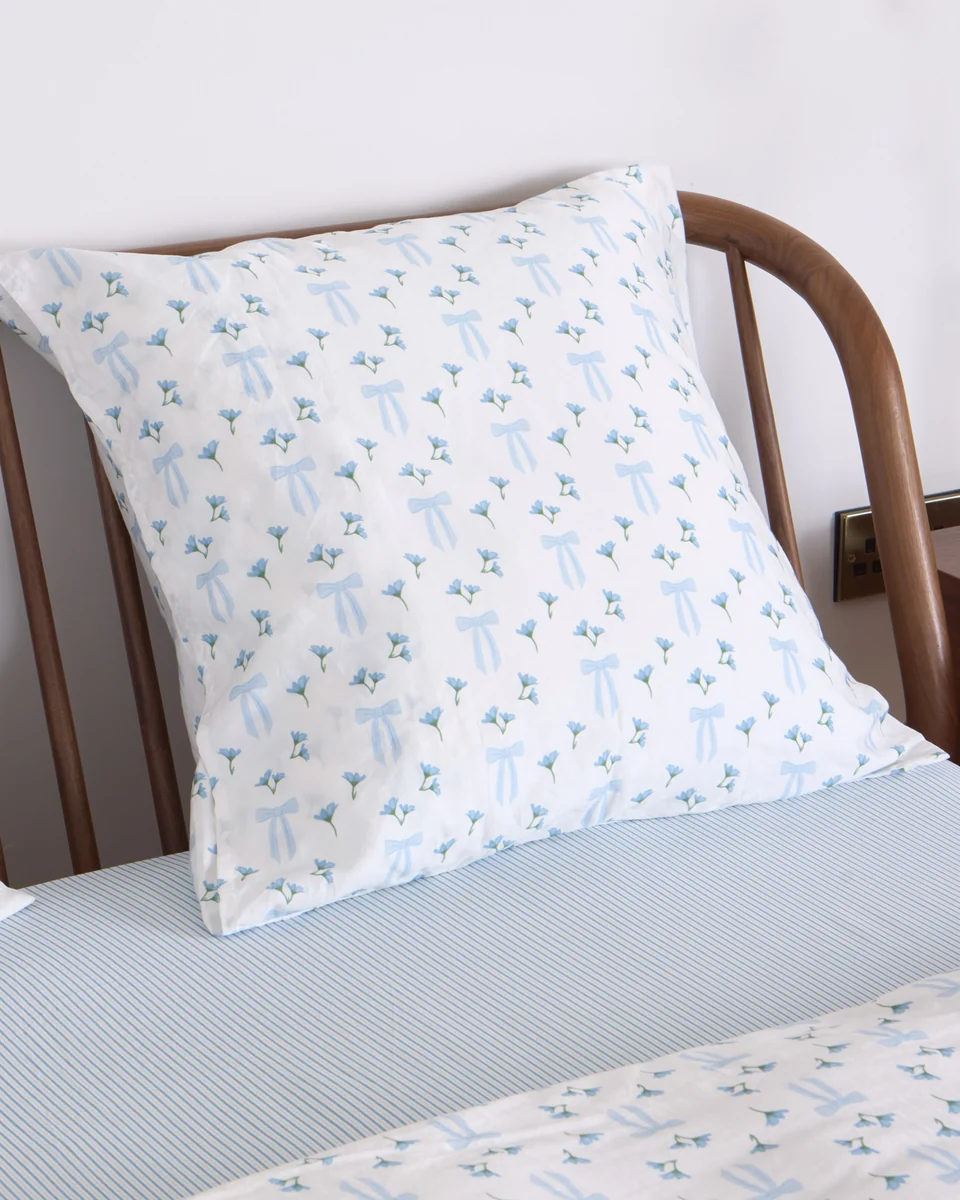 Expertly Made Foxford Coastal Bow Square Pillowcase Superior