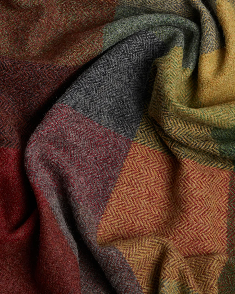 Healthy Foxford Forest Drive Lambswool Comfort Throw Functional