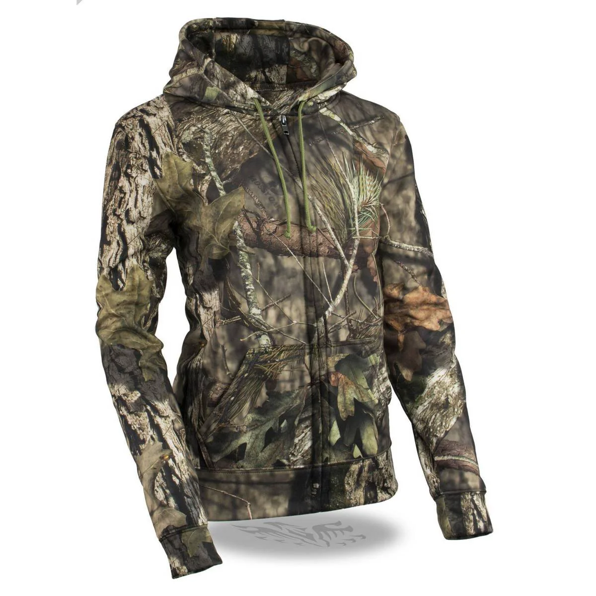Quality Milwaukee Leather MPL2777 Women’s Mossy Oak Camouflage Hoodie with Zipper Front Fine Crafted