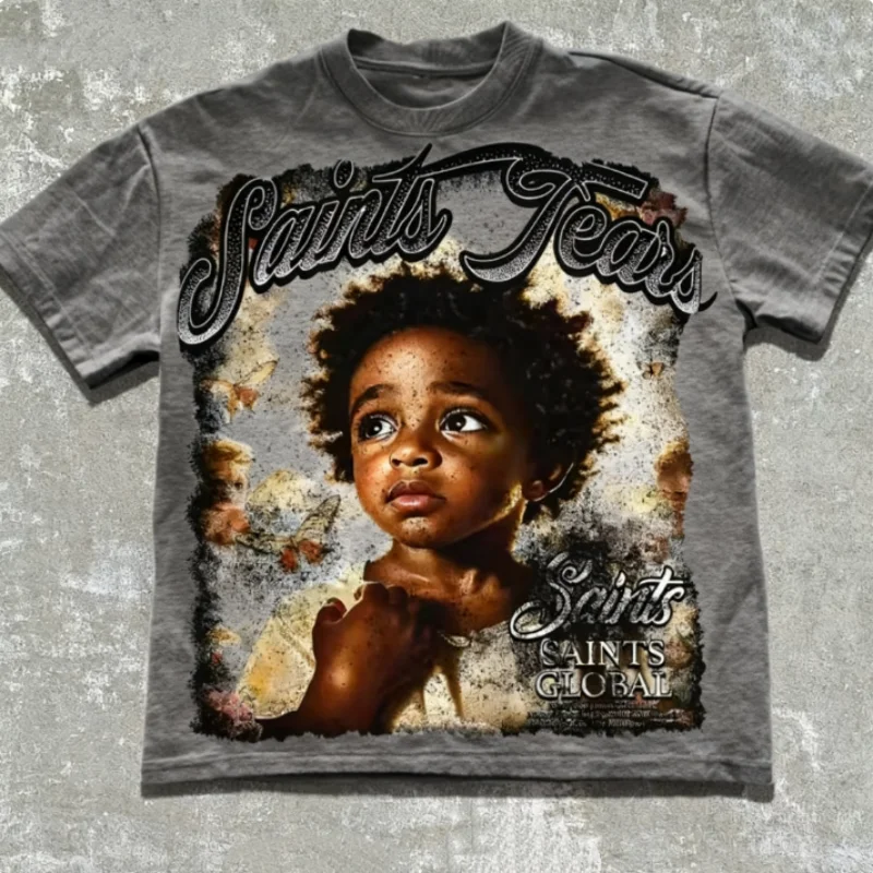 Flexible Saints Tears Tee Your Style with Vintage Streetwear Solid