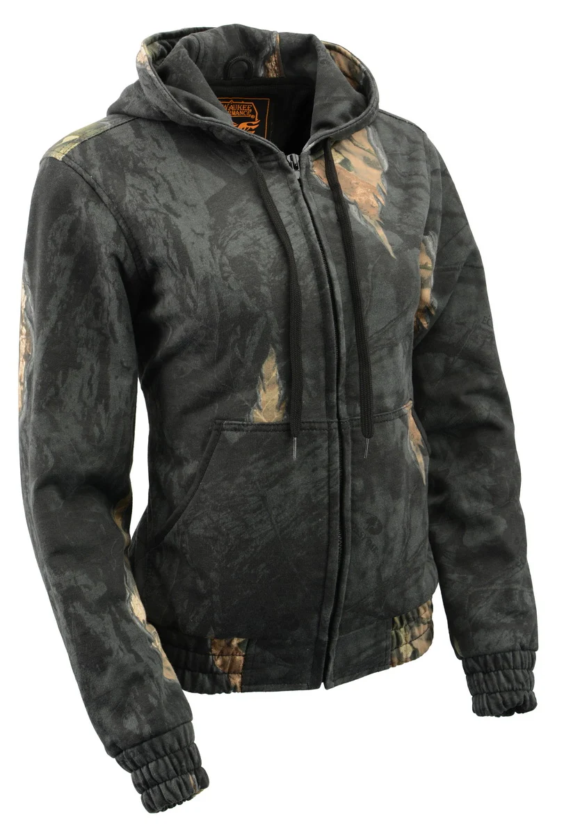 Efficient Milwaukee Leather MPL2779 Women’s Mossy Oak Eclipse Zipper Front Hoodie Convenient