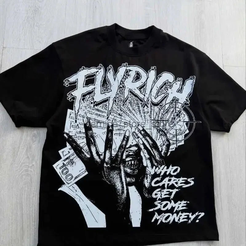 Environmentally Friendly FLYRICH Graphic Tee – Bold and Stylish Graphic Print T-Shirt Innovative