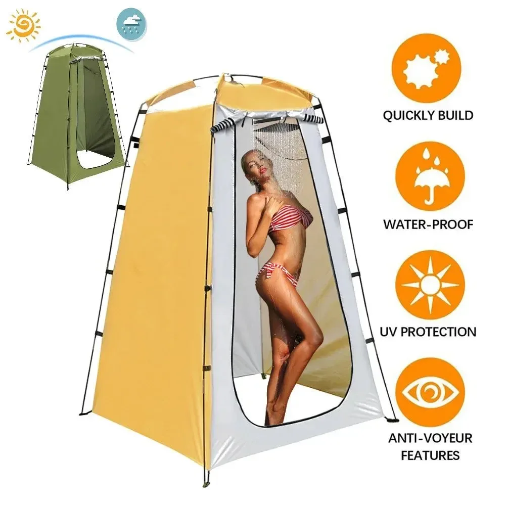 Refined Portable Privacy Shower Tent – Waterproof Changing Room for Camping Beach and Hiking Innovative