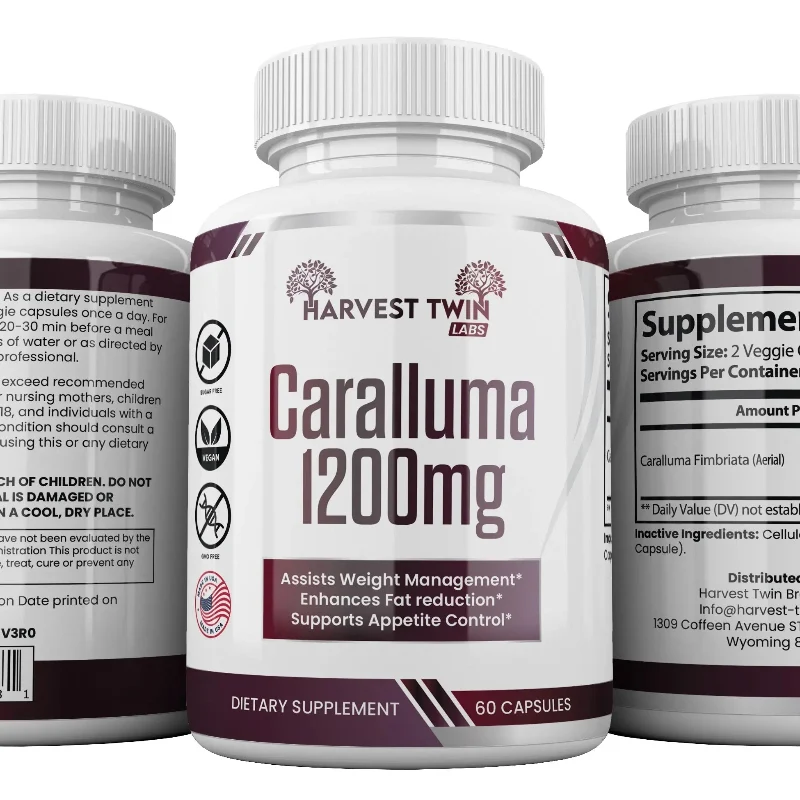 Casual Harvest Caralluma Supplement 1200mg – Natural Appetite Suppressant Fast