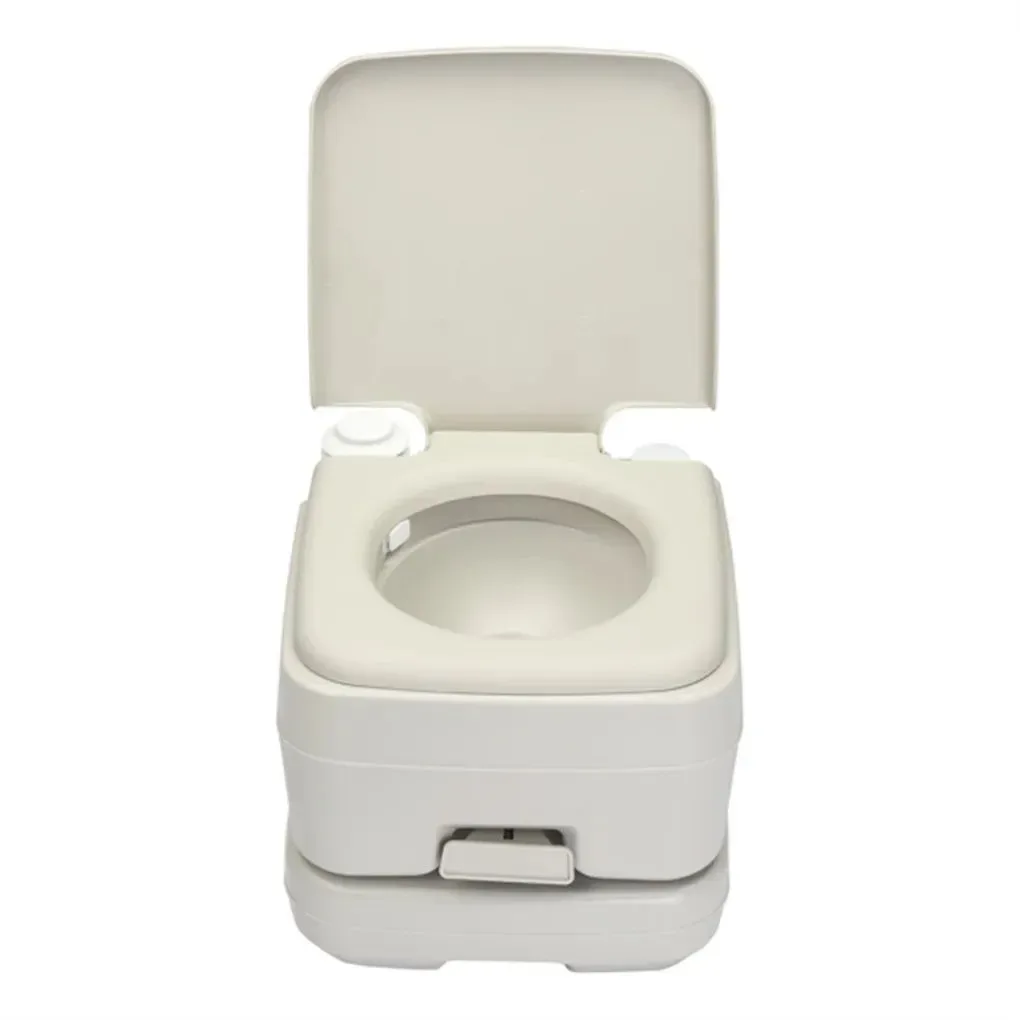 Secure Portable Camping Toilet – Compact Flush Toilet for Travel Boating Outdoor Use Green