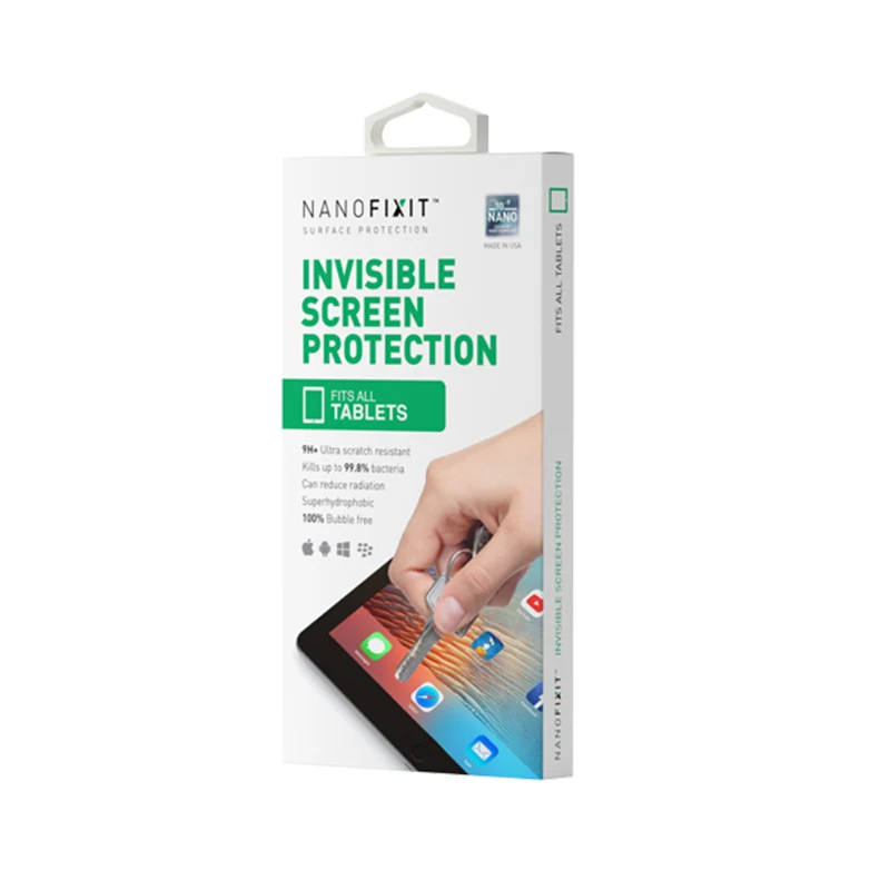 Genuine NANOFIXIT Invisible Screen Protection Antibacterial Film Phone Screen Shield Top-Quality