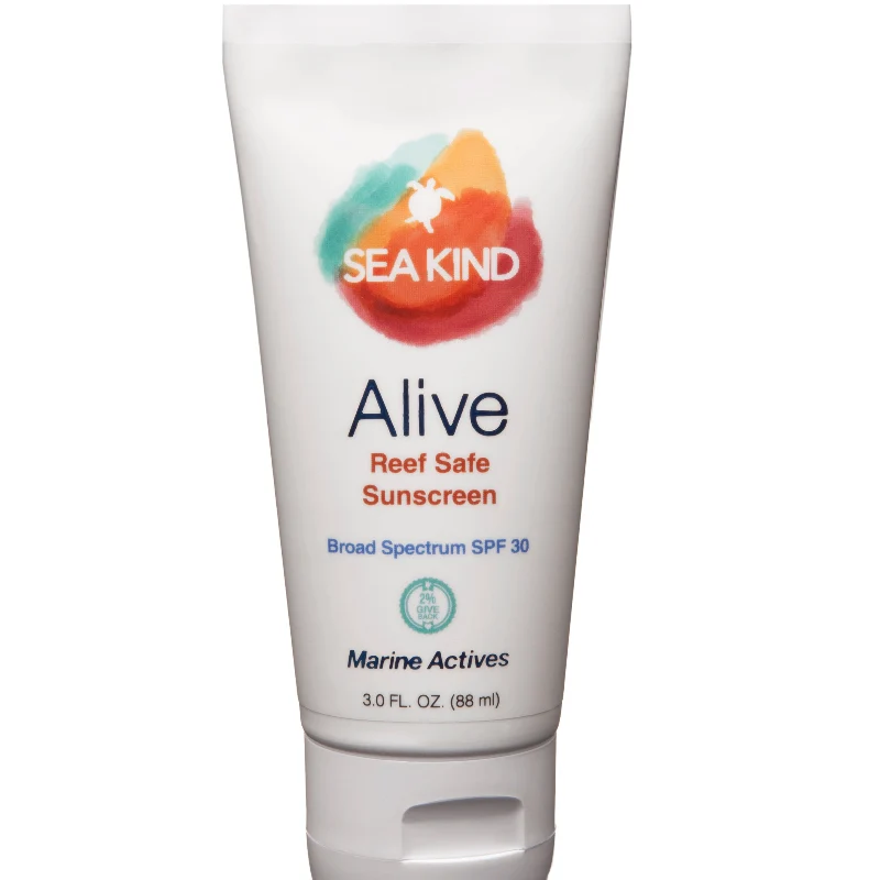 High-Quality SEA KIND Alive Reef Safe Sunscreen – Broad Spectrum SPF 30 Marine Actives 3.0 fl oz 88 ml Crafted