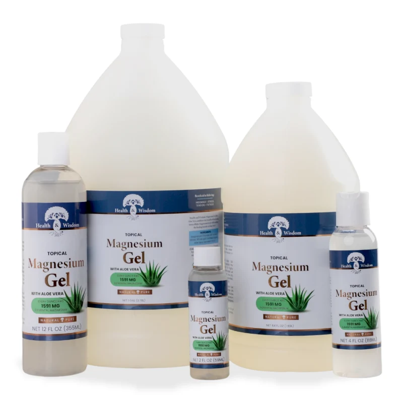 Innovative Health Wisdom Topical Magnesium Gel Aloe Vera Formula Pure