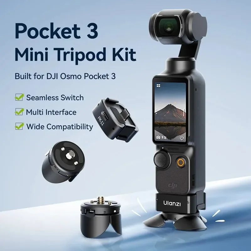 Refined Ulanzi Pocket 3 Mini Tripod Kit for DJI Osmo Pocket 3 – PK-08 PK-11 Superior