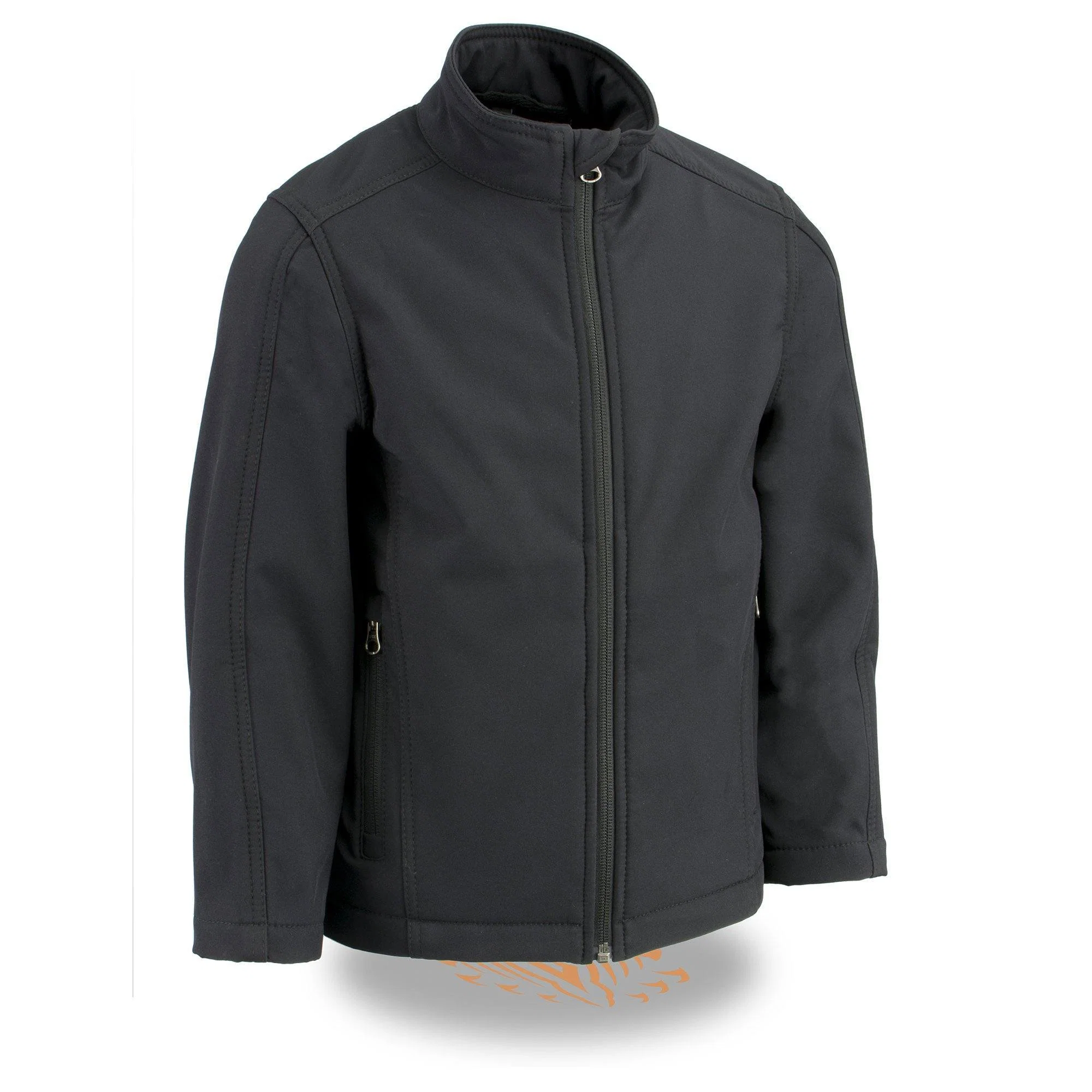 Effective Milwaukee Leather LKY1965 Youth Size Black Waterproof Lightweight Zipper Front Soft Shell Jacket Original Design