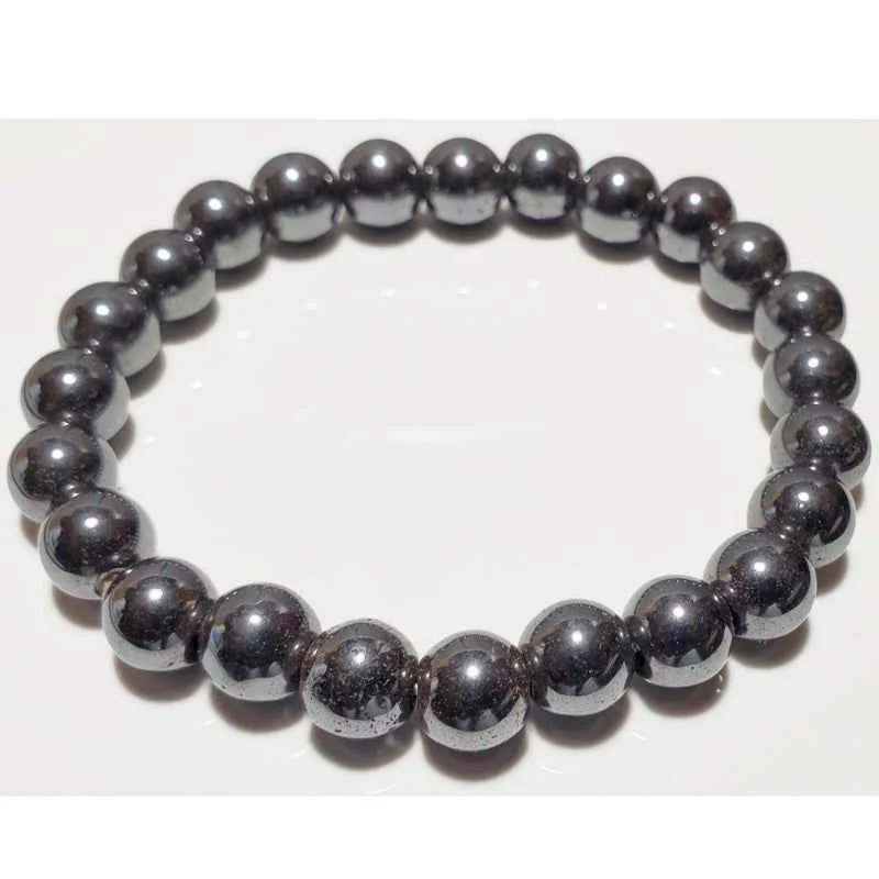 Excellent Black Beaded Bracelet Stretch Elastic Minimal Jewelry Smart