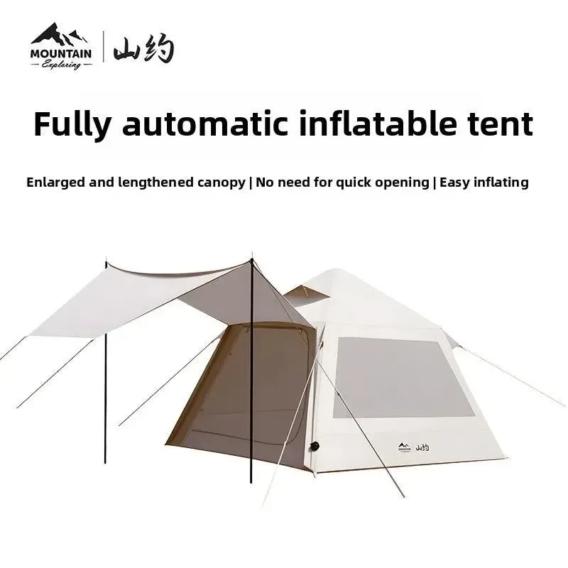 Luxury New Automatic Inflatable Camping Tent – Instant Setup Waterproof Portable for 2-Person Family Outdoor Adventures Authentic