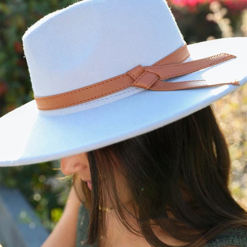 Clean Women Wide Brim Hat Adjustable Strap Stylish Summer Hat Responsible