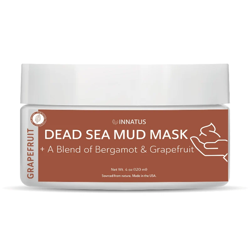 Specialty Grapefruit Dead Sea Mud Mask by Innatus – With Bergamot Grapefruit Safe
