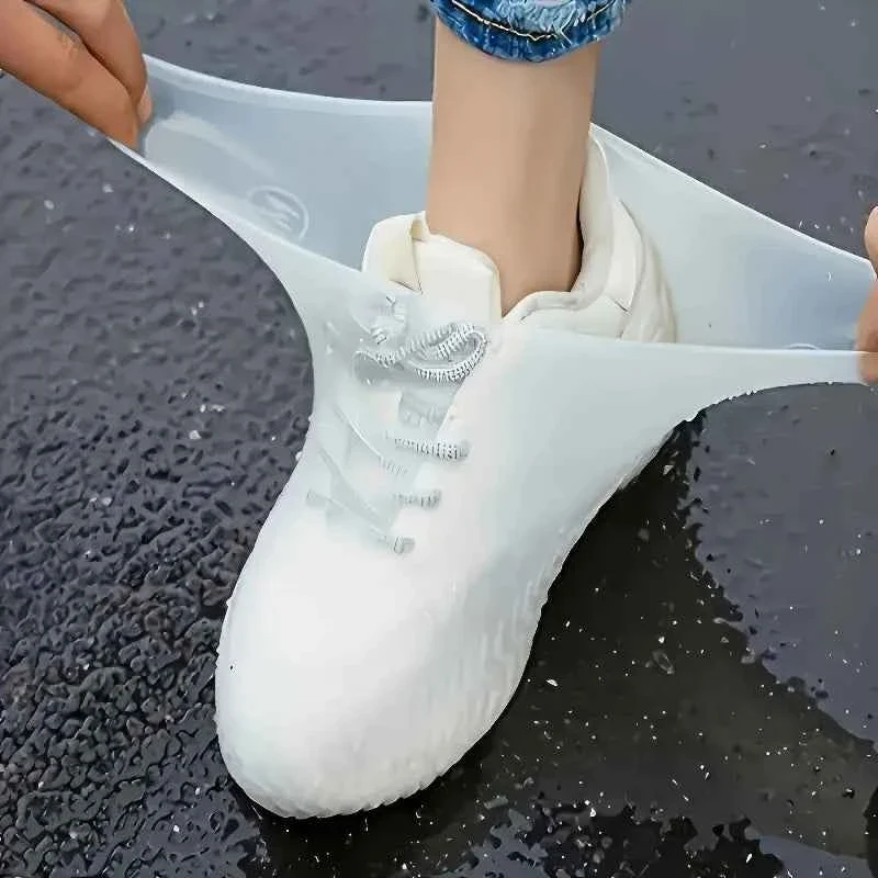 Reliable Waterproof Silicone Shoe Covers – 1 Pair Reusable Slip-On Design for Shoes Fast