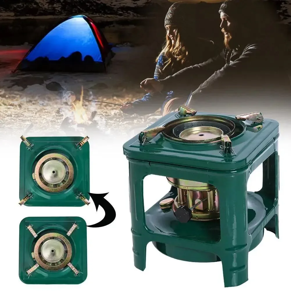 Minimalist Portable Windproof Kerosene Stove Multi-Fuel Camping Burner for Fast Cooking Heating Survival Long-Lasting