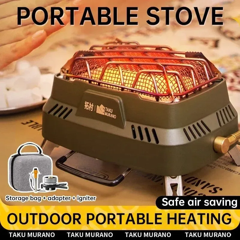 Premium Portable Infrared Propane Heater 3500W Split Gas Stove for Camping Outdoor Windproof Heating Durable