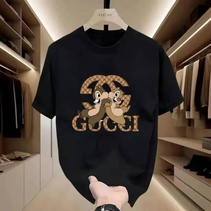 Efficient Gucci Bear Graphic T-shirt – Stylish Casual Wear for Women Black White Options Fashionable