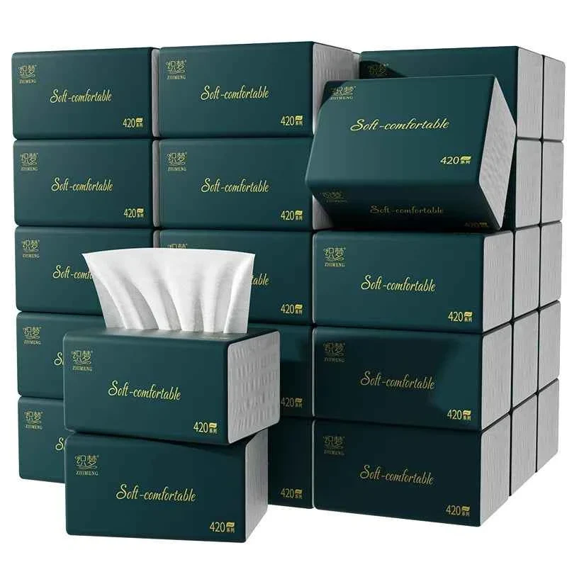 Original Design ZHIMENG Household Facial Tissues 10 Boxes – Soft Pull-Out Paper Towels for Home Office Responsible