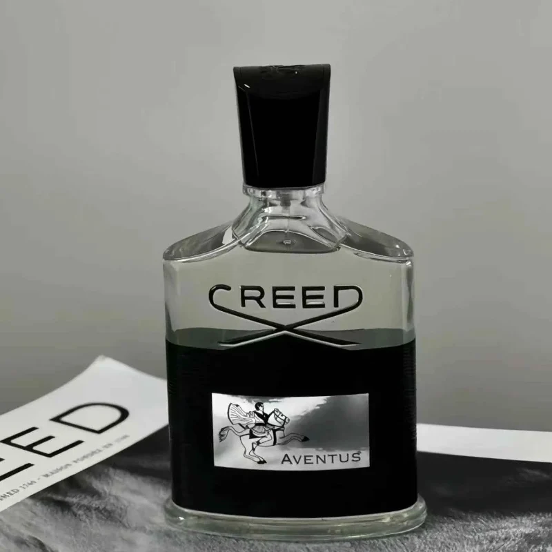 Optimized CREED Aventus Perfume Bottle – Clear Glass Fragrance Bottle with Black Cap Flexible