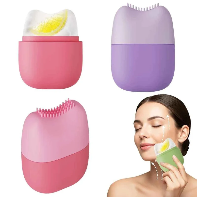 Crafted Ice Roller for Face Eye – Silicone Ice Mold Facial Massage Tool for Cooling Skin Care and Beauty Routine Long-Lasting