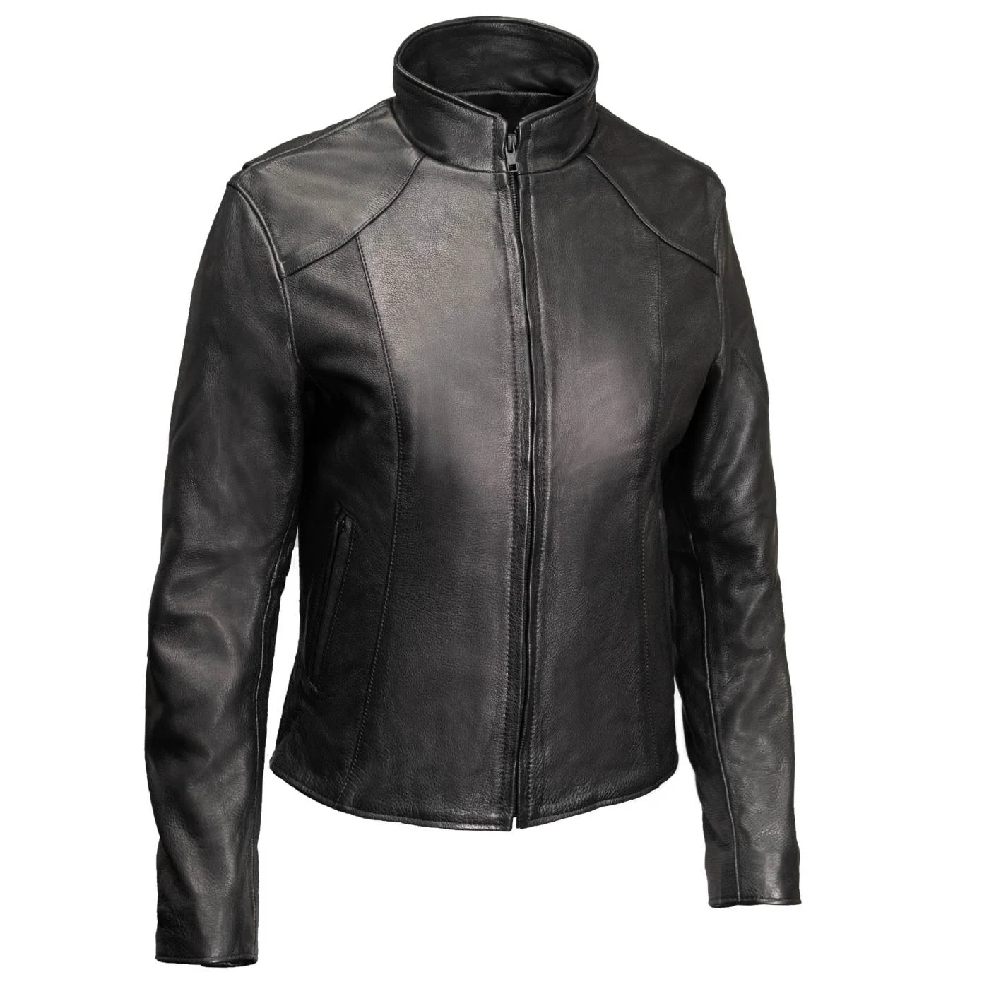 User-Friendly Milwaukee Leather USA MADE MLJKL5003 Women’s Black Serene Clean Cut Premium Motorcycle Leather Jacket Unique