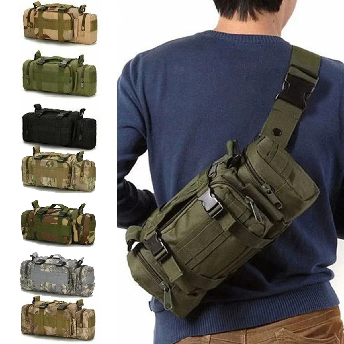 Trusted MELORDY Tactical Waist Pack – Outdoor Hunting Hiking Chest Bag Casual