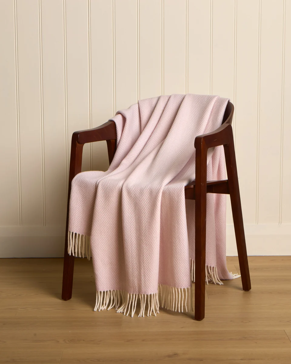 Exclusive Foxford Molly Cashmere and Lambswool Throw Official
