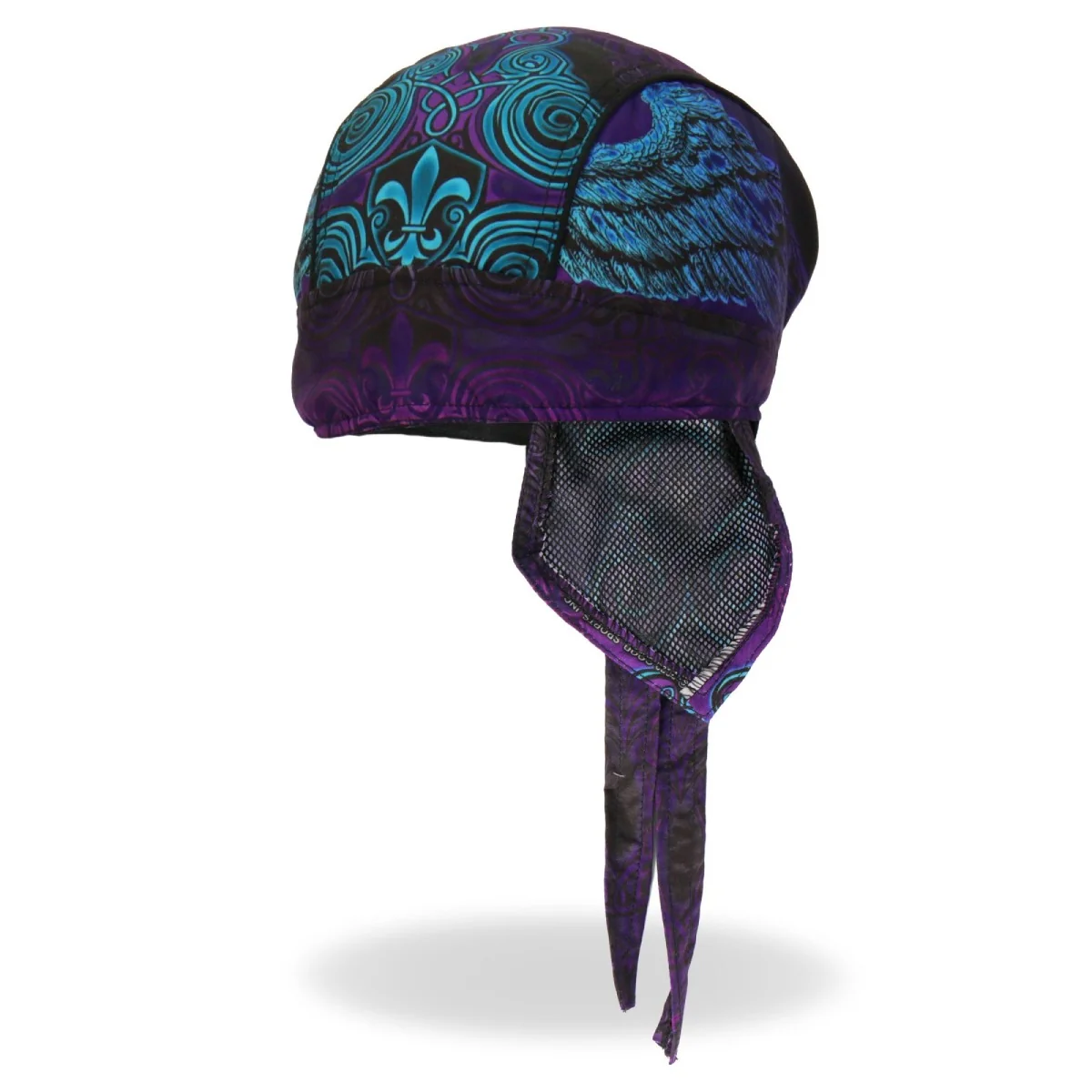 Artisan Hot Leathers HWH1105 Cross De Lis Headwrap Premium