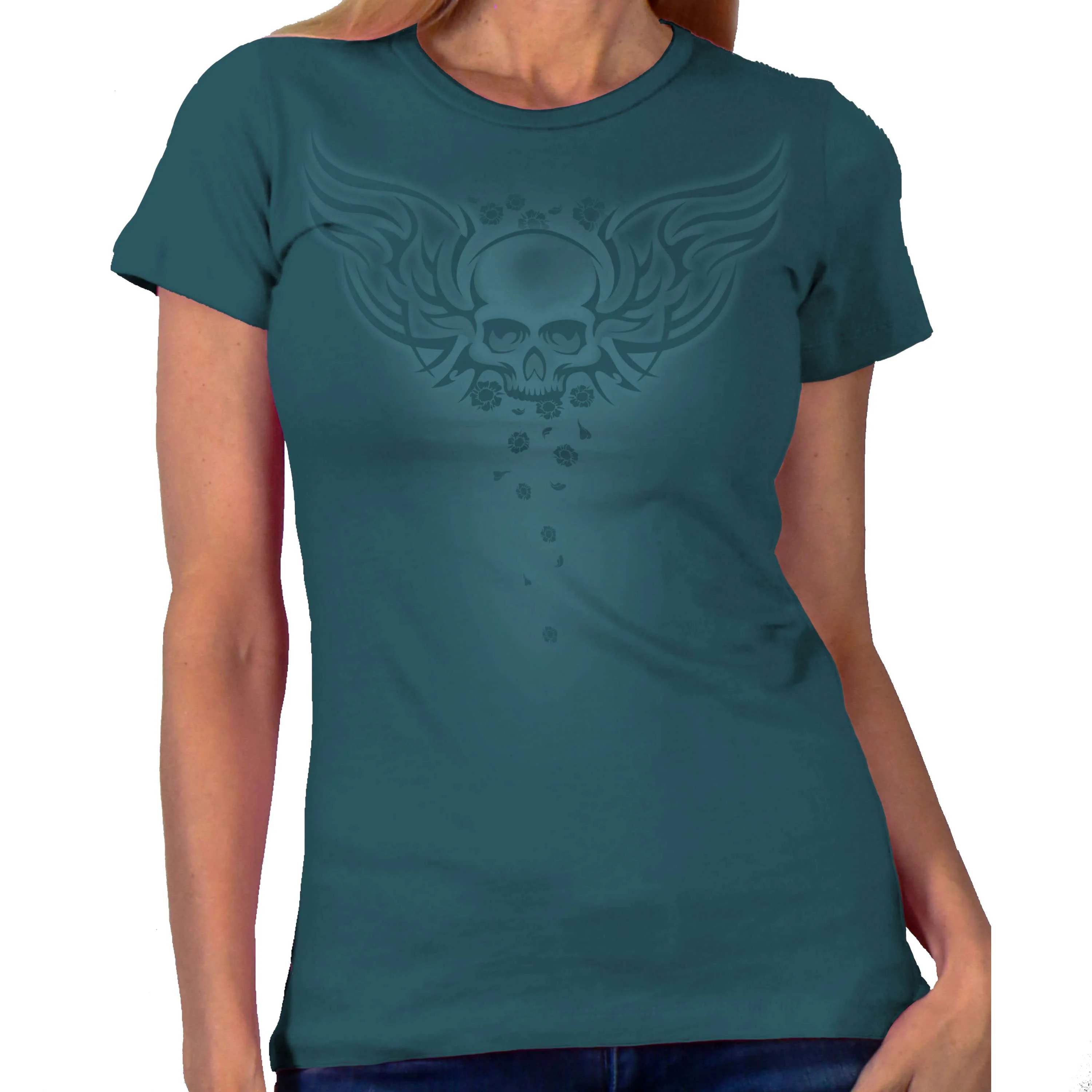 High-Quality Hot Leathers GLC1546 Tribal Ride Ladies T-Shirt High-Grade