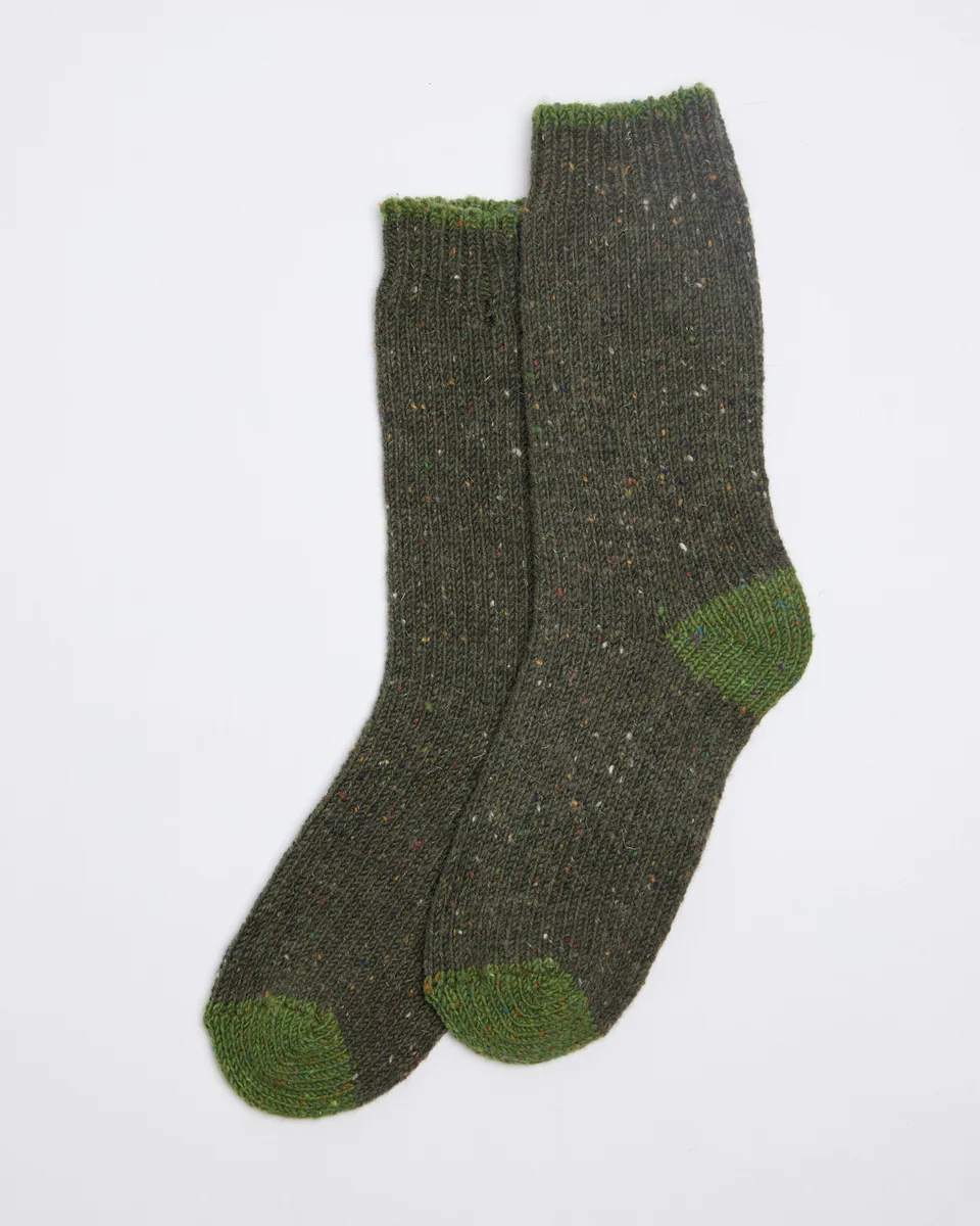 Clean Foxford Women’s Walking Socks Green Trendy