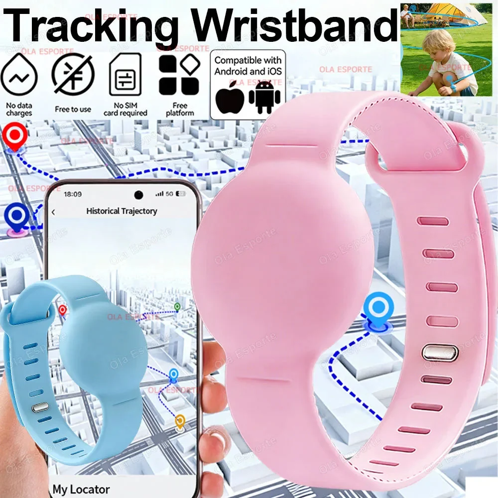Crafted Kids Anti-Loss GPS Tracking Wristband – -Time Location History One-Click App Navigation for Child Safety User-Friendly