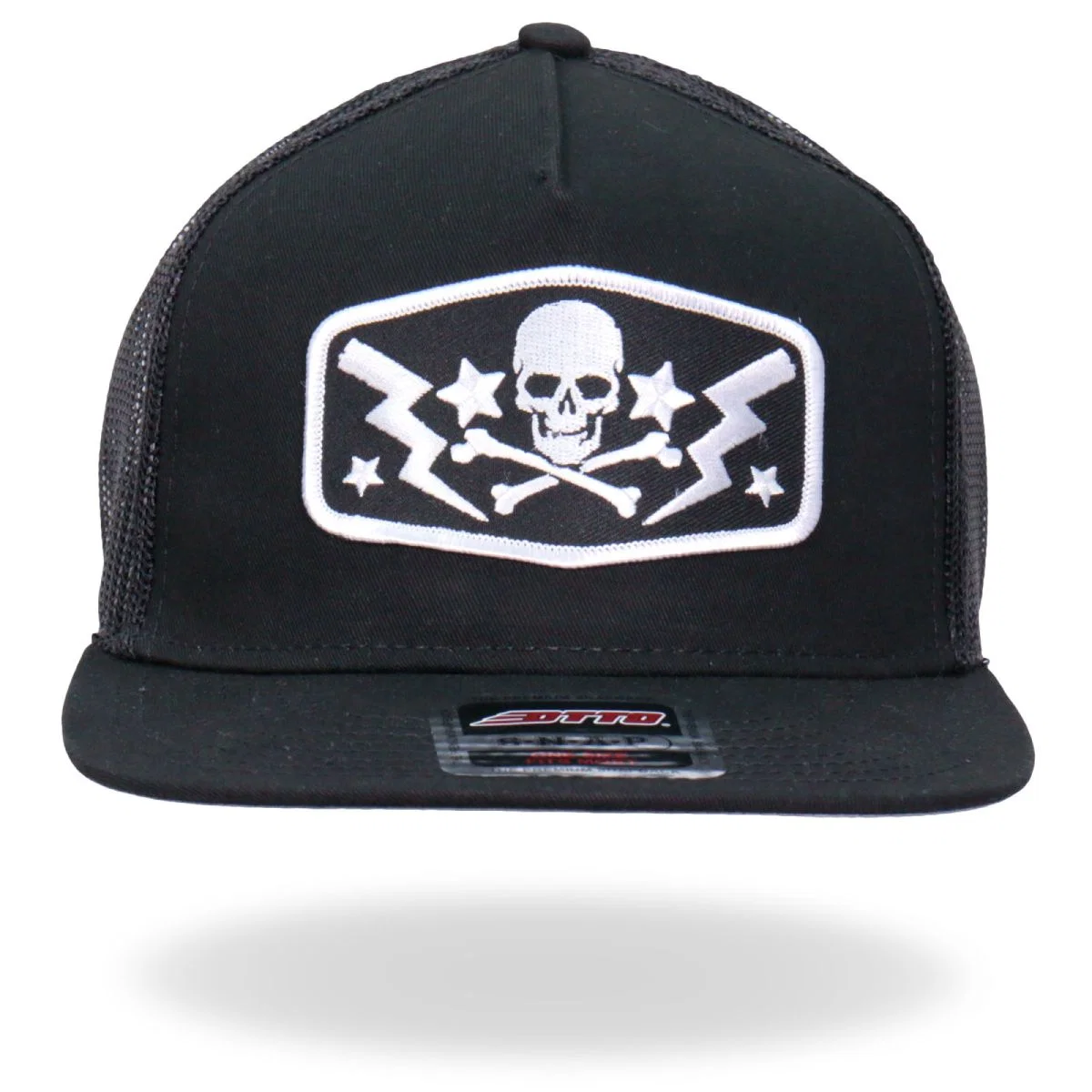 Smart Hot Leathers GSH2018 Skull Bolts Snapback Hat Original
