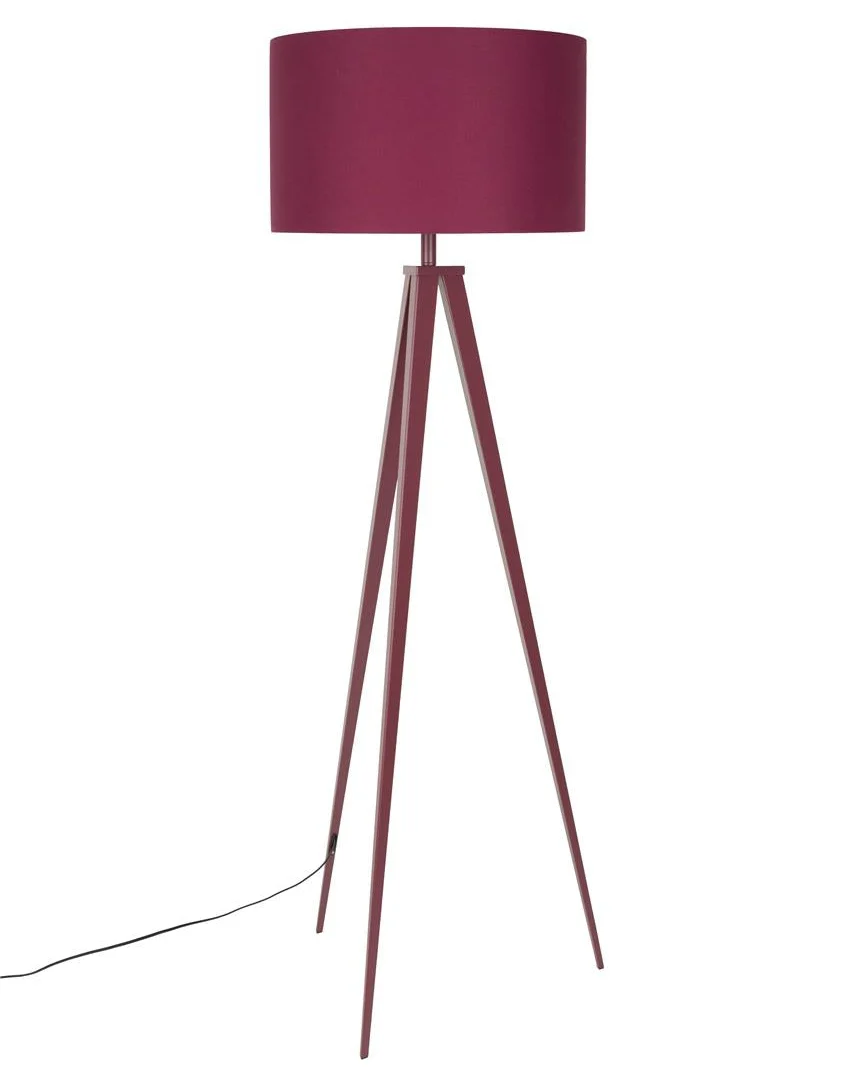 Reusable Floor Lamp Tripod- Marsala Red High-Quality