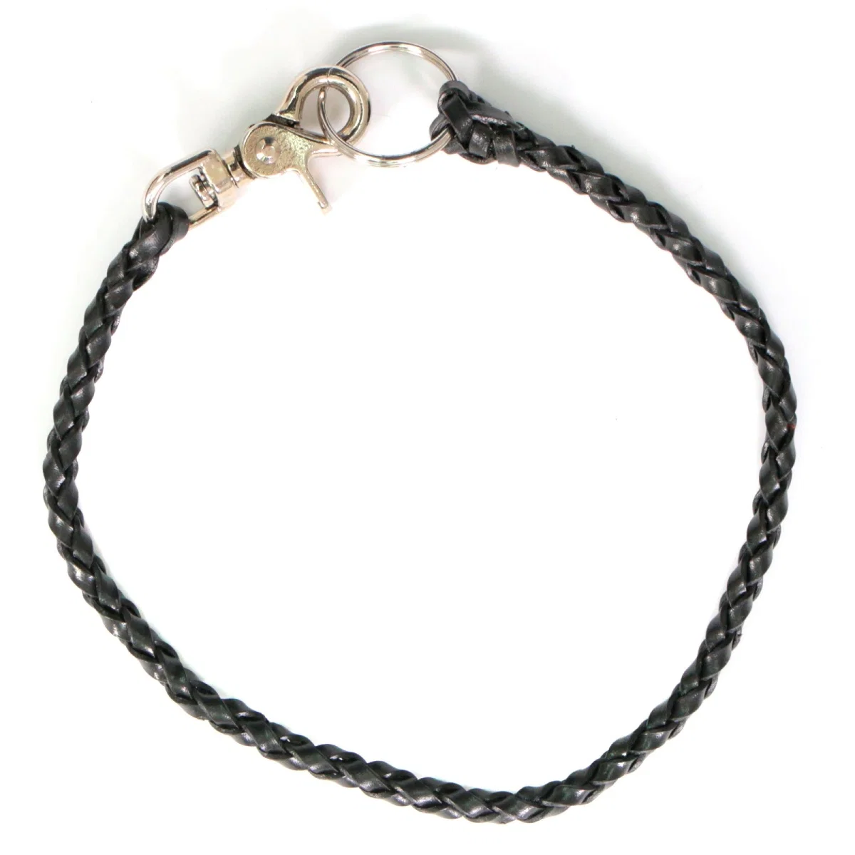Effective Hot Leathers CWA1046 18 Braided Leather Wallet Chain Healthy