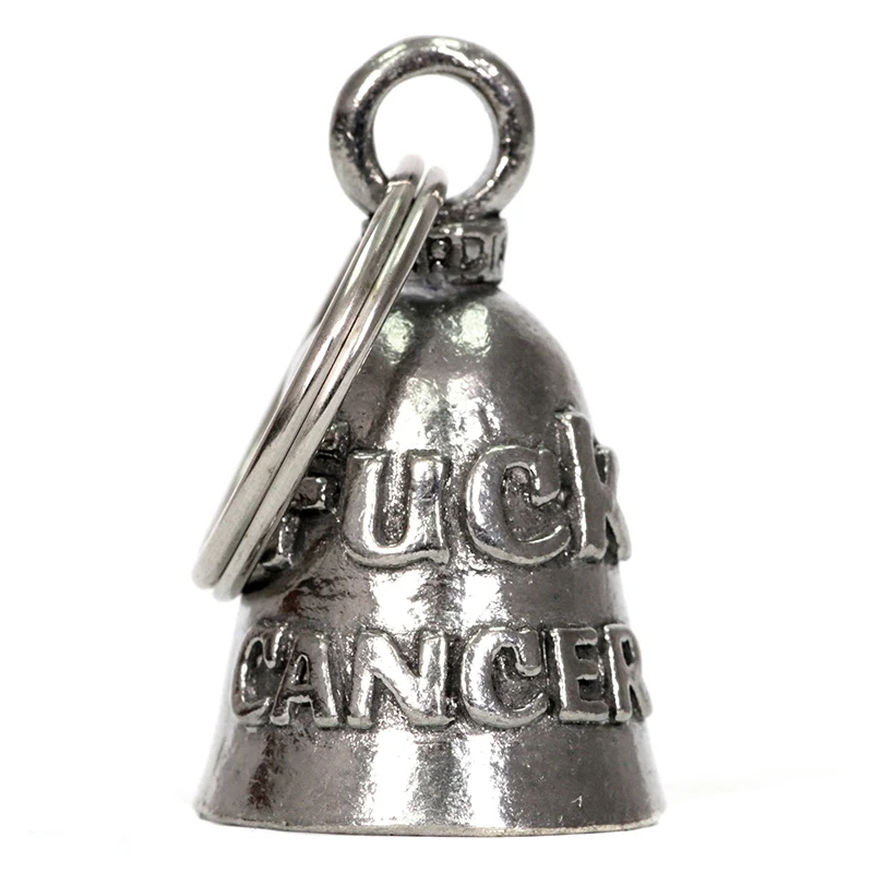 Professional Hot Leathers BEA1119 Fuck Cancer Silver Bell Smooth