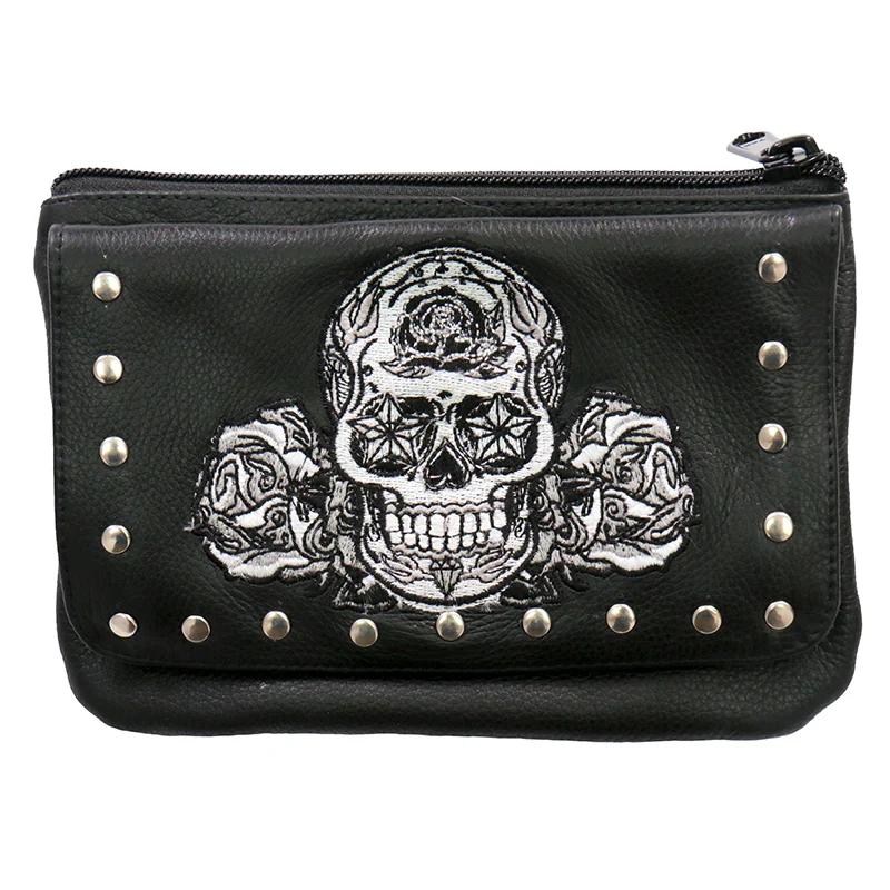 Top-Quality Hot Leathers CPE2104 Clip Pouch Embroidered Banner Heart Easy-to-Use