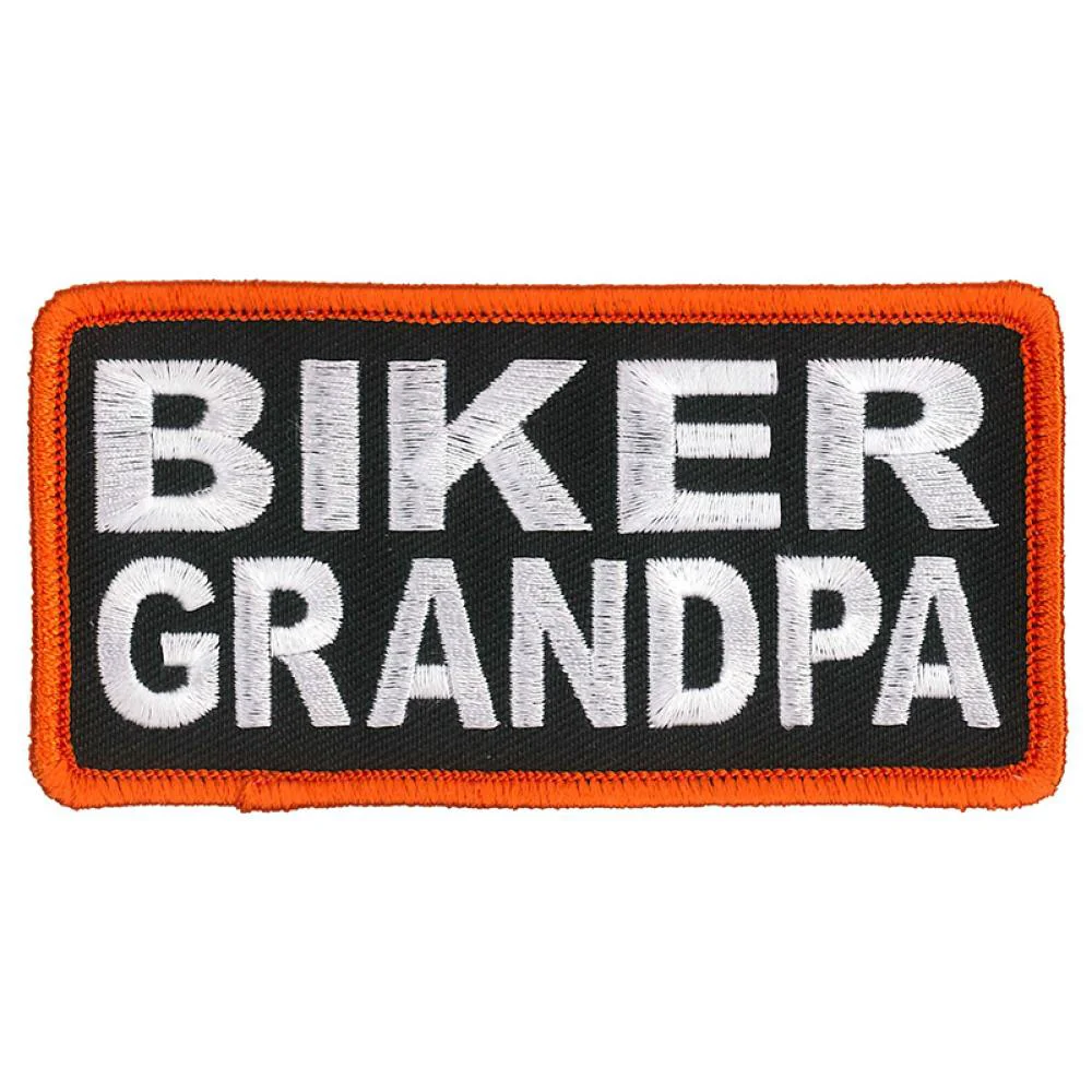 Verified Hot Leathers PPL9833 Biker Grandpa 4 x 2 Patch Genuine