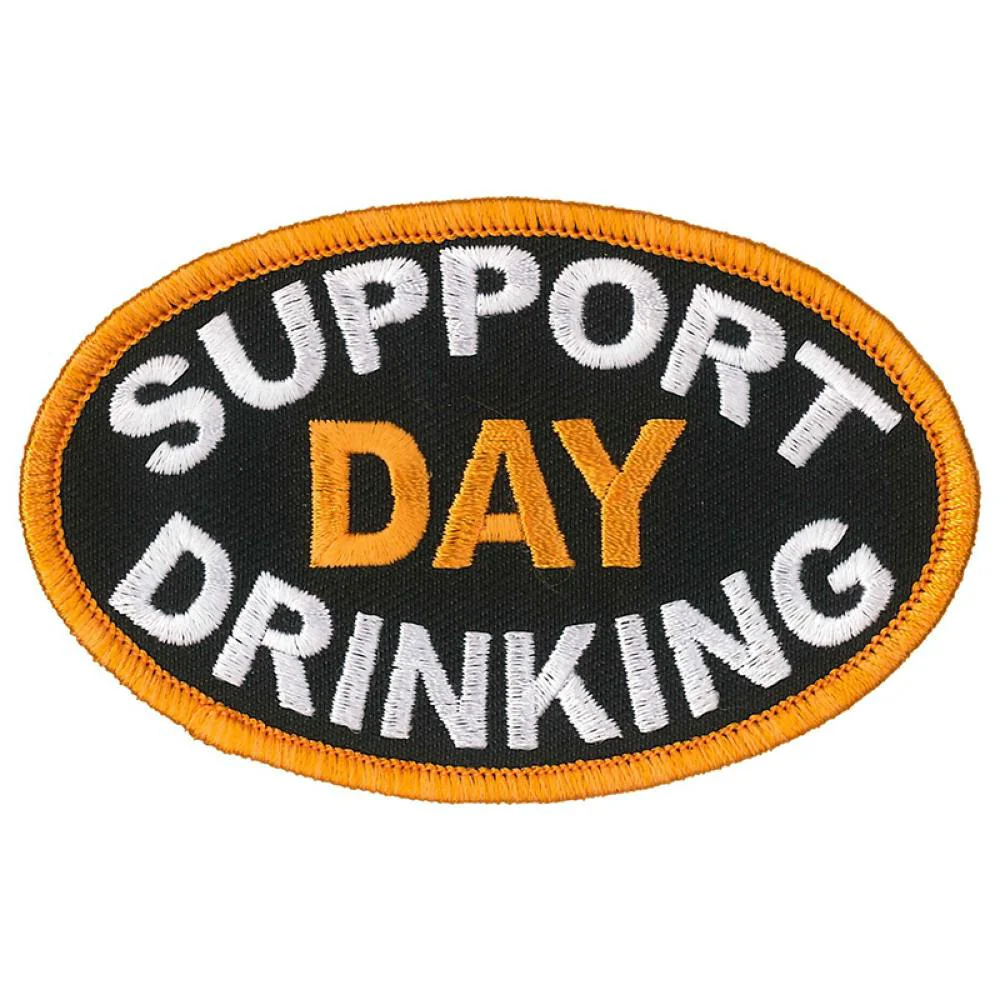 Professional Hot Leathers PPL9841 Support Day Drinking 4 x 2 Patch Natural