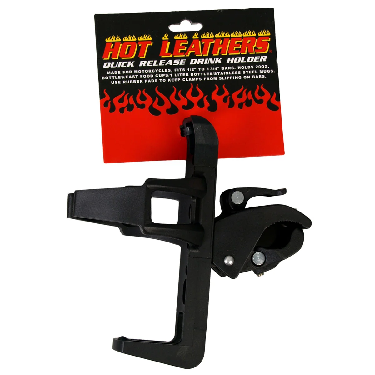 Original Hot Leathers MPA4012 Black Quick Release Drink – Cup Holder Consistent