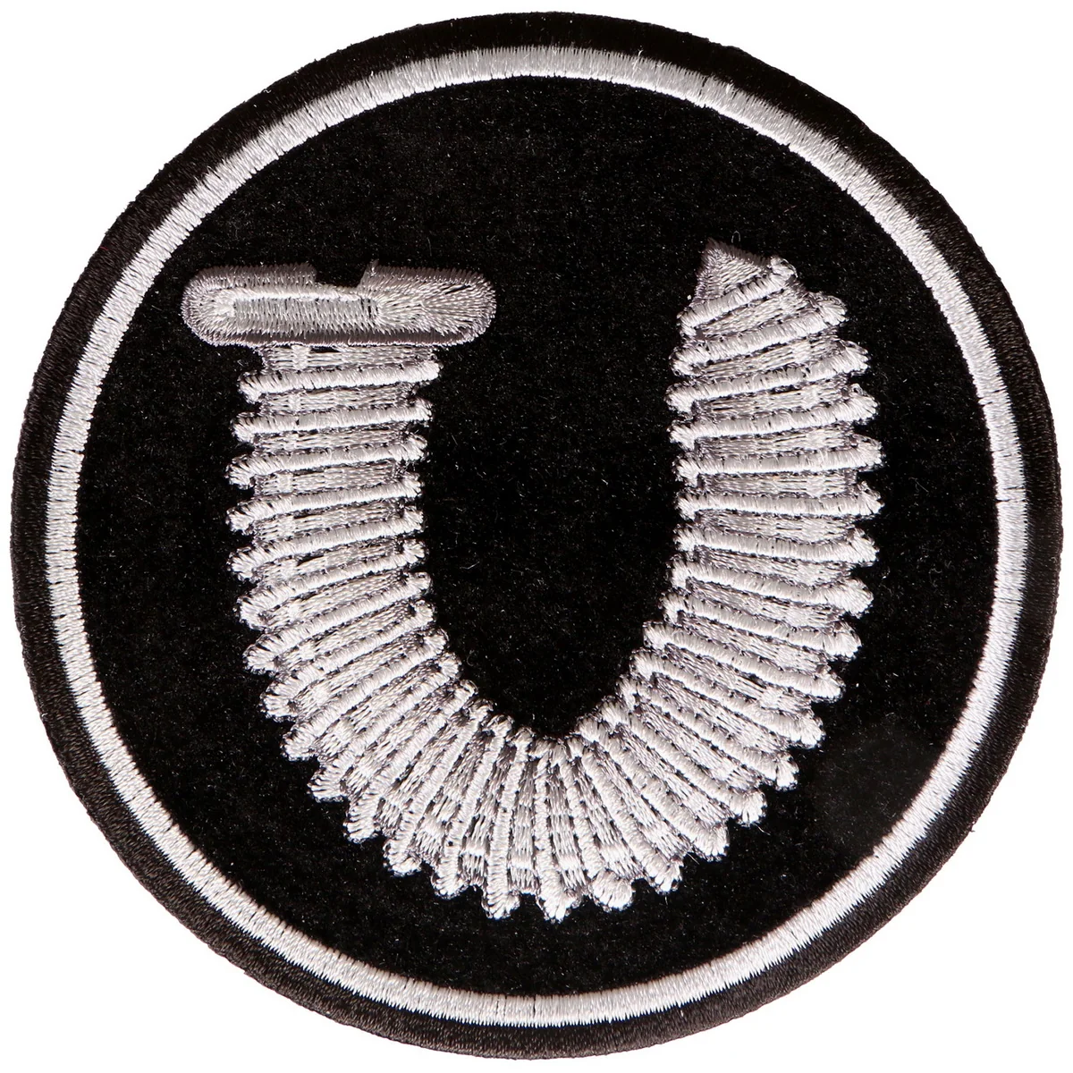 Fine Hot Leathers PPA9673 Screw U 4 x4 Patch Solid